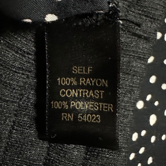 Black Silky Polka Dot Pants by Hive and Honey Size S - Picture 6 of 11